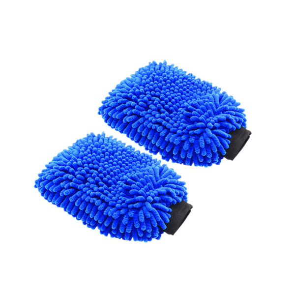 2pcs Microfiber Car Wash Mitt Ultrafine Fiber Chenille Wash Glove Soft Mesh backing no scratch for Car Wash and Cleaning