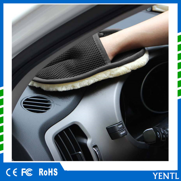 YENTL free shipping Useful Car Auto Cleaning Glove Towels Car Motorcycle Artificial Wool Soft Washer Brush Cleaning cloth Towel Wash Glove