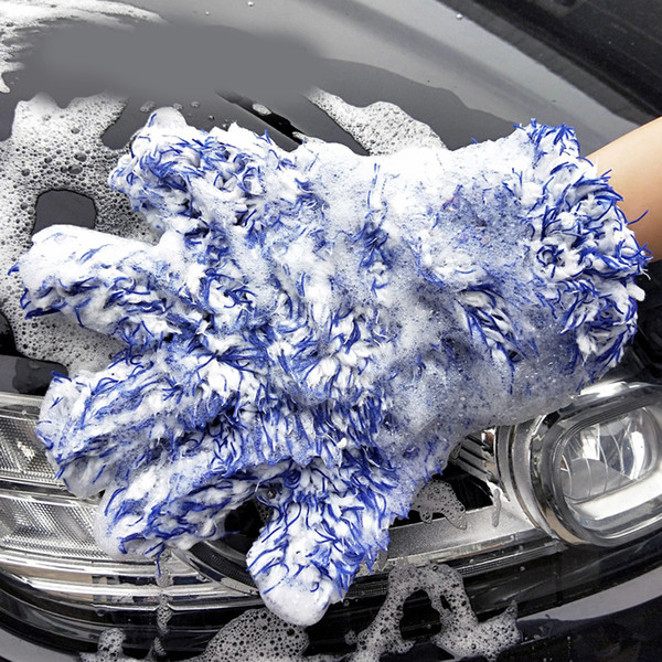 Premium Car Cleaning Glove High Density Microfiber Car Wash Cleaner Mitt Maximum Absorbancy Glove Car Care 30x27.5cm