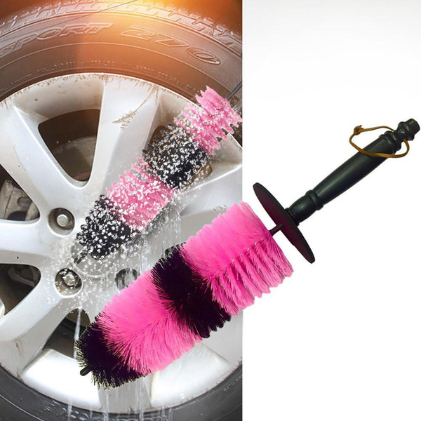 Car Truck Motor Long Brush Wheel Cleaning Brush Tools Engine Grille Wheel Wash Brush Tire Rim Wash Tool