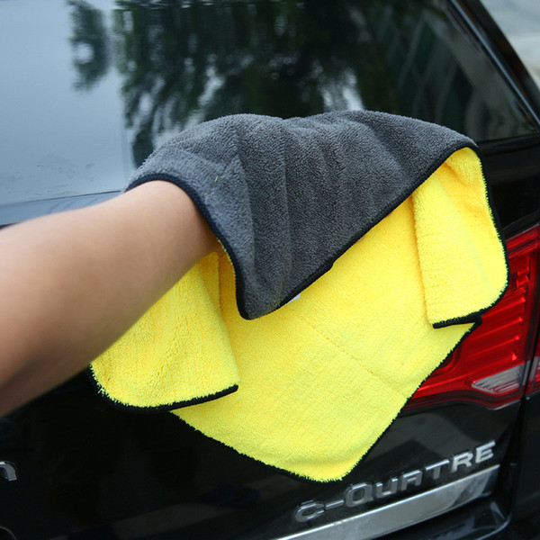 Car Care Polishing Wash Towels Plush Microfiber Washing Drying Towel Strong Thick Plush Polyester Fiber Car Cleaning Cloth 4.7