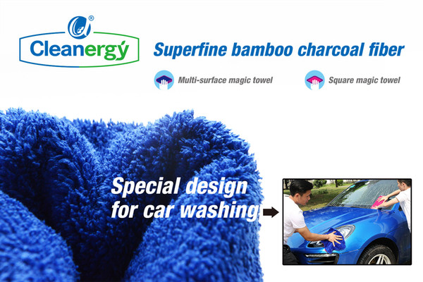 Bamboo charcoal superfine fiber super absorbent strong decontamination environmental protection towel