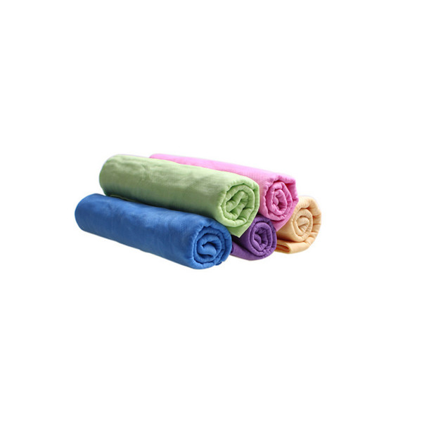 Medium Big Barreled Suede PVA Absorbent Car Cleaning Pet Cleaning Deerskin Towel Supplies 5 Pcs In Packing