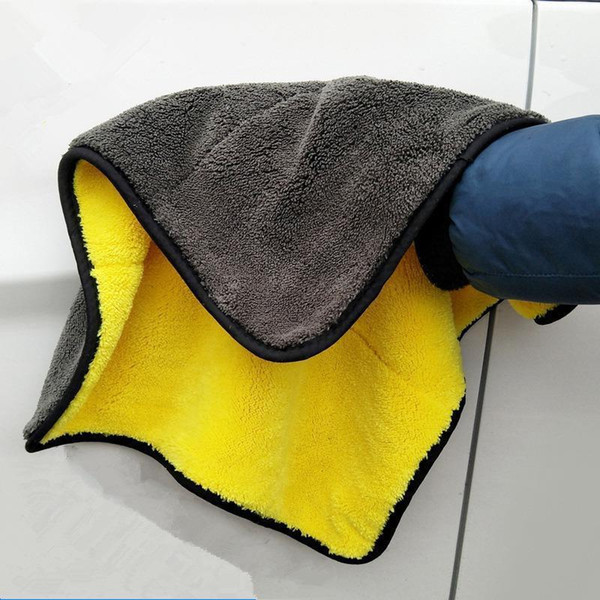 2019 Hot Selling Microfiber Car Cleaning Towels Thickened Super Absorbent High Density Coral Fleece Car Wash Towel 30*40 Cm