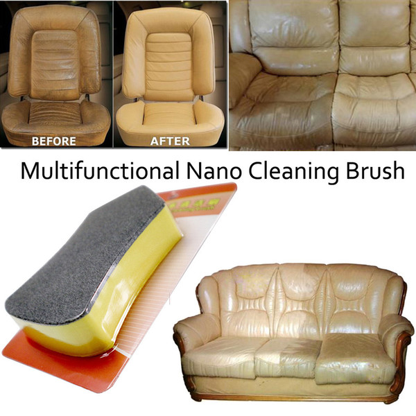 Car Nano Felt Cleaning Tool Brush Washer Vehicle Leather Seat Wiper Cleaner High quality material brush head and practical