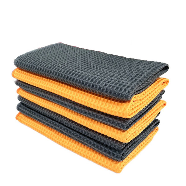 Pine tar towel cleaning lint absorbent cellular towel microfiber waffle car wash towel wholesale car care product yentl new