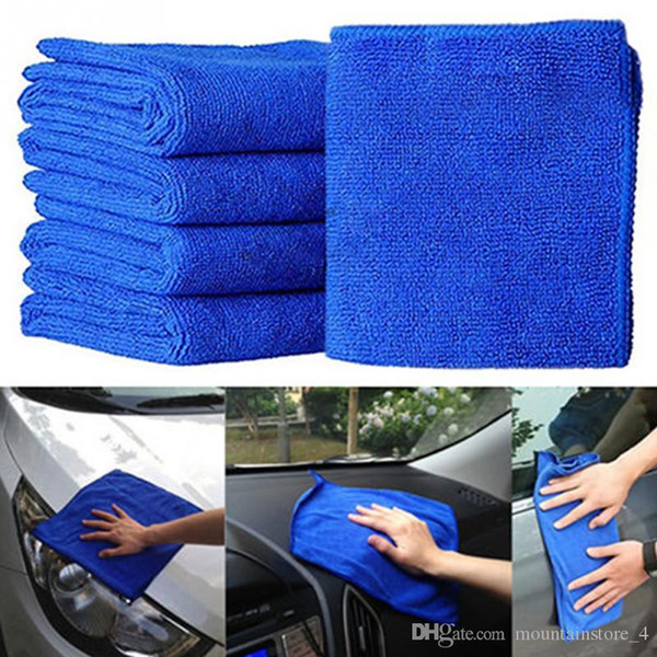 Microfibre Cleaning Auto Soft Cloth Washing Cloth Towel Duster Blue Soft Absorbent Wash Cloth Car Auto Care