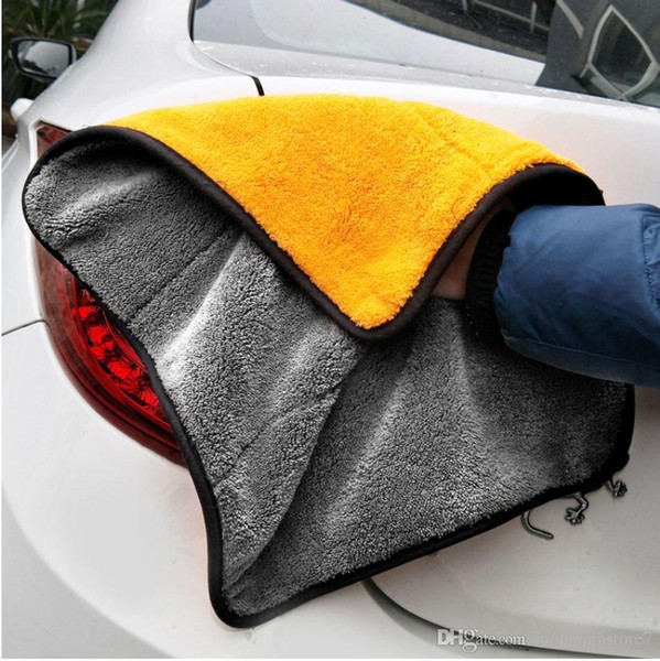 New Size 30*30CM Car Wash Microfiber Towel Car Cleaning Drying Cloth Hemming Car Care Cloth Detailing CarsWash Towel For Toyota (Retail)