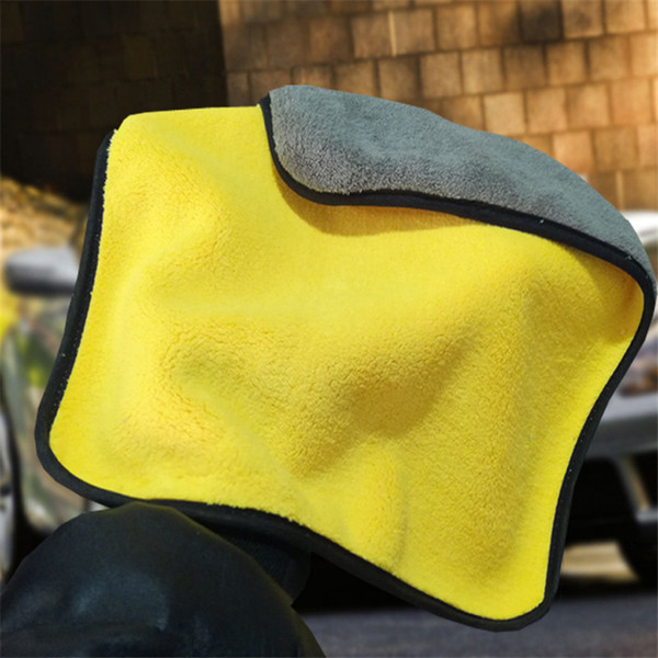 30x30/60CM Car Wash Microfiber Towel Cleaning Drying Cloth Hemming Car Care Cloth Detailing Car Wash Towel For Toyota