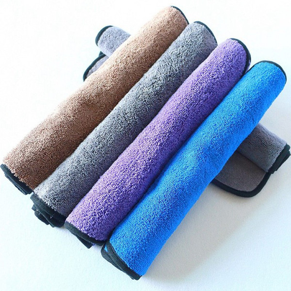 Car Cleaning Cloth 40x40cm Car Care Polishing Wash Towels Plush Microfiber Washing Drying Towel Strong Thick Polyester Fiber