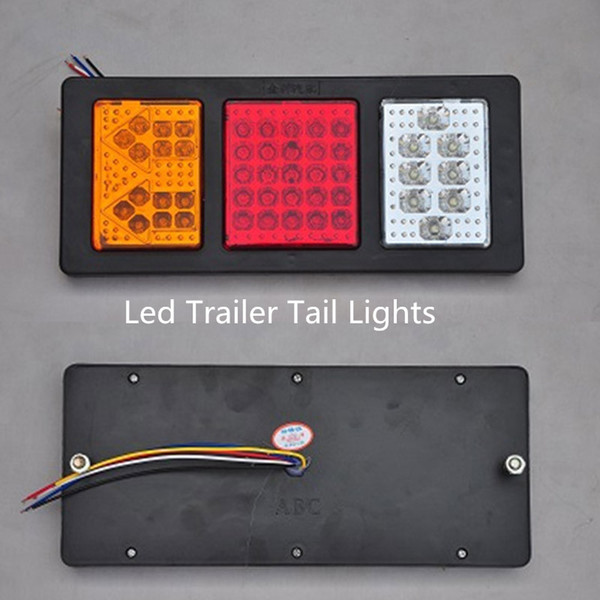 1PCS Waterproof 47 LED Tail Light Rear Lamps Trailer 12V 24V Rear Parts for Trailer Truck Free Shipping