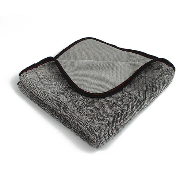 Twist Pile 600 GSM Microfiber Quick Drying Super Absorbent Towel Scratch Free Car Care Cleaning Cloth Lint-Free Wash Rag