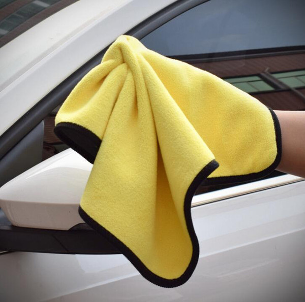 Car wash towel thick absorbent coral fleece cleaning towel double color double-sided high-density car cleaning car wash towel