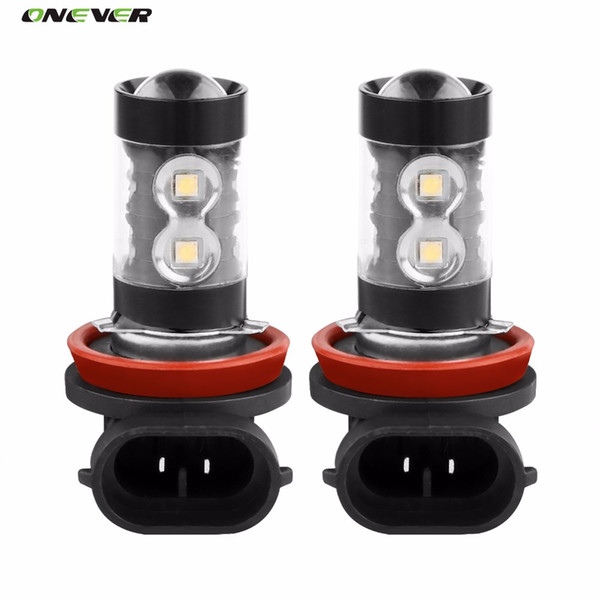 2Pcs CREE LED Chips H11 Fog Lights High Power Headlight Bulbs Xenon White 12V 50W 6000K DRL Driving Light Daytime Running Light