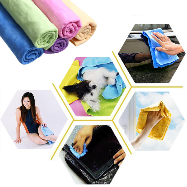 ISHOWTIENDA Car Cleaning Cloth Natural Leather Car Cleaning Cloth Washing Suede Absorbent Towel New Strong #613Y40
