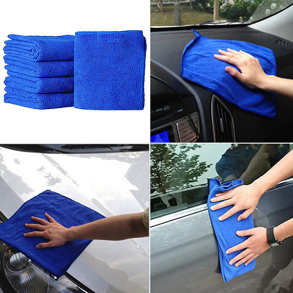Auto Care 5pcs Ultra Soft Car Washing Cloth Microfiber Cleaning Towel Absorbent for Car Polish Wax Home Kitchen Clean Car care