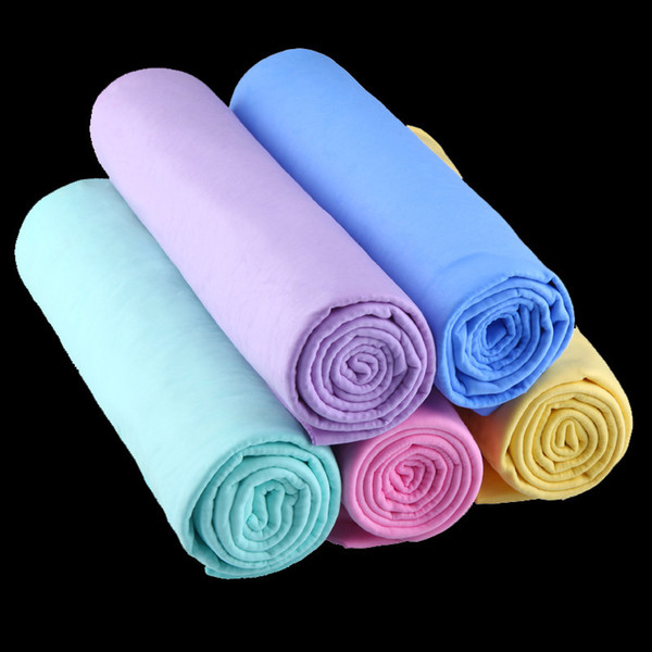Super clean PVA Chamois Car Wash Towel Cleaner Car Accessories Screen Cleaning Hair Drying Cloth 44*32*0.2CM 2pcs/set Random Color