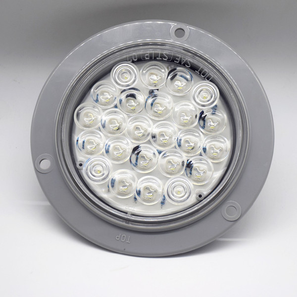 12V/24V Led 4inch Truck Reversing Light Shockproof 24 LED Spot Light Automobile Round Rear Reverse Light For Scania Iveco Sisu