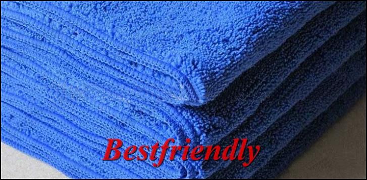 20pcs Car Towel Vehicle Washcloth Car Cleaning Washing Cloth 33x75CM Superfine Fiber Blue