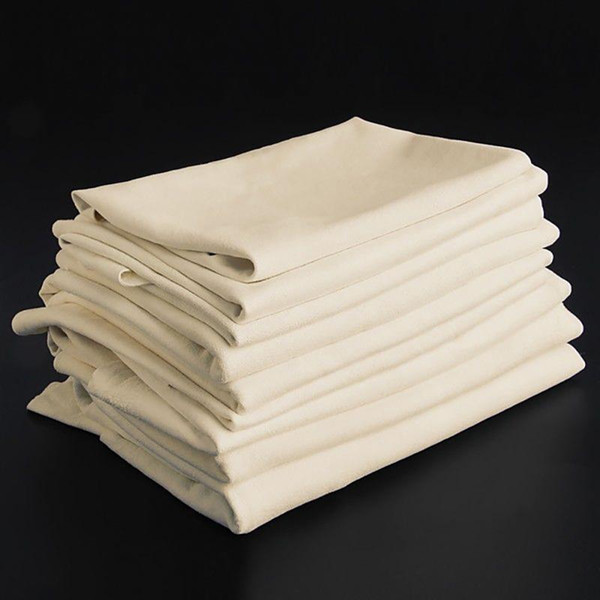 45X60CM Auto Care Natural Chamois Leather Car Cleaning Cloth Leather Wash Suede Absorbent Quick Dry Towel Streak Free Lint Free