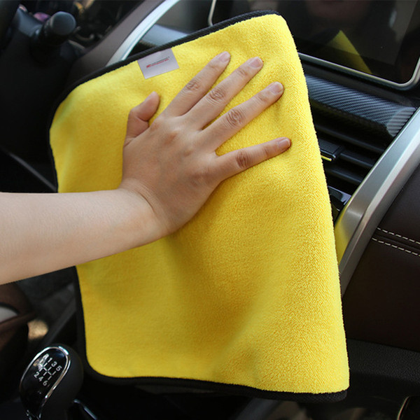 5X30*30CM Car Wash Microfiber Towel Cleaning Drying Cloth Hemming Car Care Cloth Detailing Wash Towel Car-styling