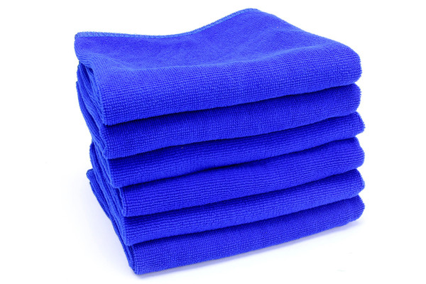 Blue Soft Microfiber Cleaning Towel for Car Washing Cloth Auto Care Square Home Bathroom Kitchen Detergency Towels 30*30cm , 30*70cm