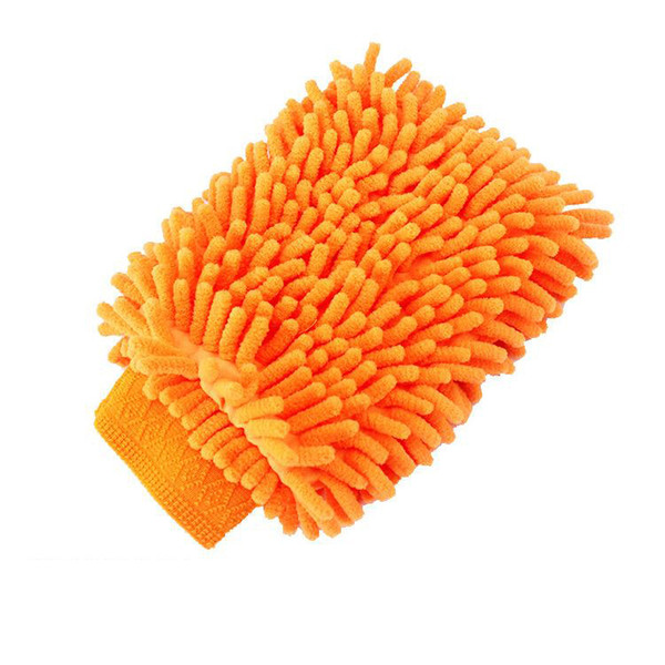 Double sided microfiber glove car gloves chenille coral velvet wash car multifunctional waterproof non injury lacquer gloves wholesale