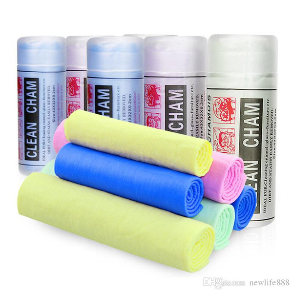 43*32cm Super Absorption Microfiber Car Care Towel Car Washing Towel Cleaning Towel Synthetic Suede Chamois Car Styling Free Shipping