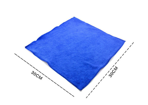 Free Shipping 100pcs/lot 30cmx30cm Microfiber Car Cleaning Towel Microfibre Detailing Polishing Scrubing Wasing Cloth Hand Towel