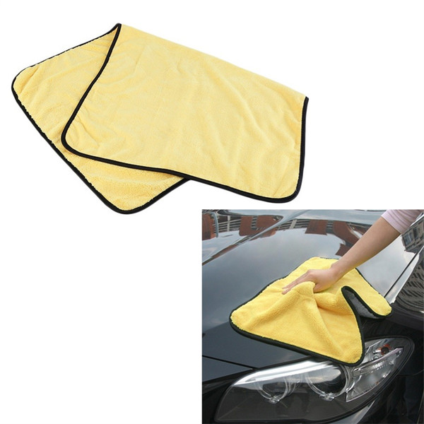 TIROL Large Size Microfiber Car Cleaning Towel Cloth Multifunctional Wash Washing Drying Cloths 92*56cm Yellow