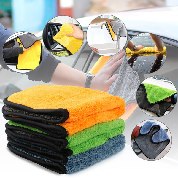 Super Absorbent Car Cleaning towel Super Soft Microfiber Absorbent Towels 45*38cm Thick Wax Polishing coral fleece towels Car Cleaning