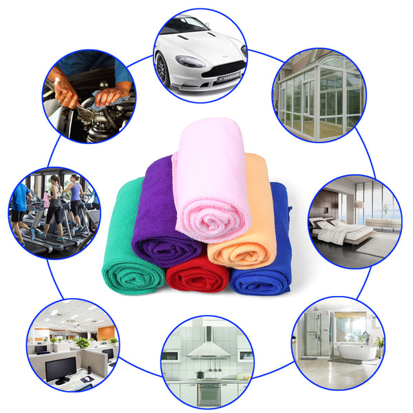 Super Water Absorbent Microfiber Cleaning Towel Car Wash Clean Cloth 30x70cm
