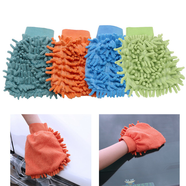 Car Cleaning Drying Gloves Ultrafine Fiber Chenille Microfiber Window Washing Tool Home Cleaning Car Wash Glove Auto Accessories