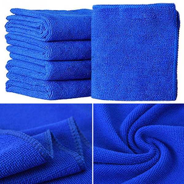 Newly Microfibre Cleaning Auto Soft Cloth Washing Cloth Towel Duster Blue Soft Absorbent Wash Cloth Car Auto Care