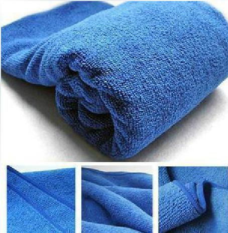 Blue Soft Microfiber Cleaning Towel for Car Washing Cloth Auto Care Square Home Bathroom Kitchen Detergency Towels