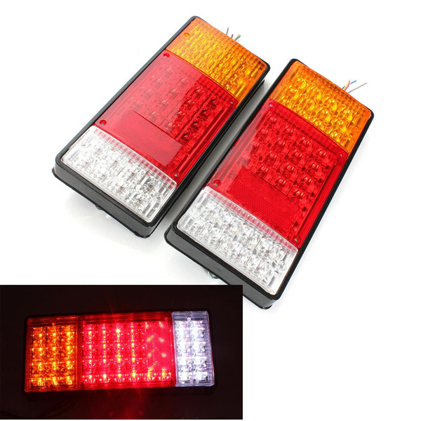 2x 44 LED Indicator Tail Light UTE Boat Trailer Truck Van For Camper Waterproof Kit