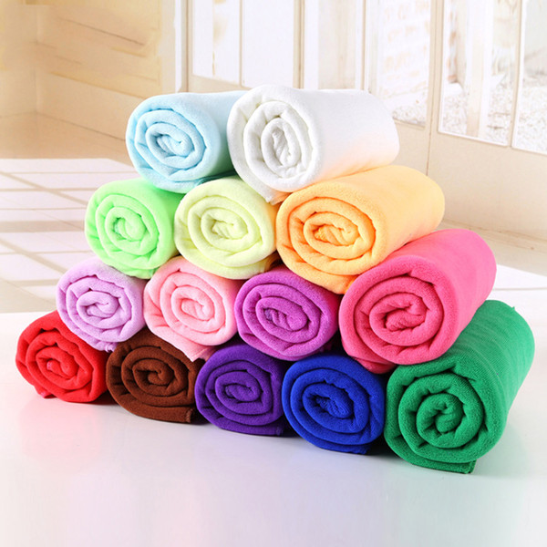 30*70cm Car Wash Towel Cleaning Tool Ultra Soft Microfiber Cloth for Car Wax Polish Car-styling Auto Care Detailing 13 Colors
