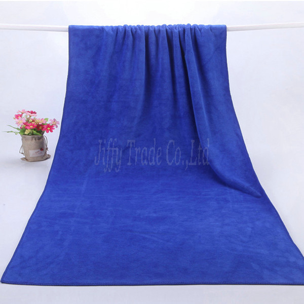 60x160cm Microfiber Towel Car Cleaning cloth(color:blue)