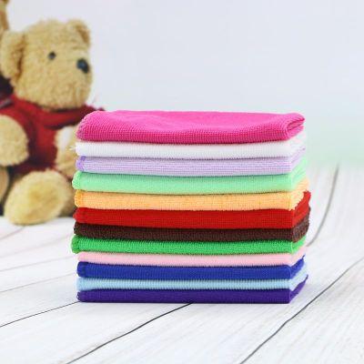13Colors Microfiber Wash Car Towels Cleaning Duster Towels Soft Soothing Absorbent Drying Cloths colorful Square Cloth 30x30cm TTA73