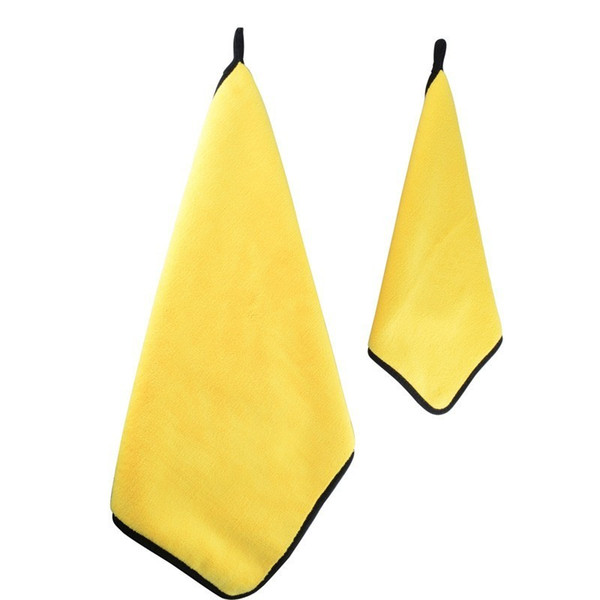 10pcs Microfiber Washing Drying Strong Thick Plush Polyester Fiber Car Cleaning Cloth Care Polishing Absorbent Wash Towel