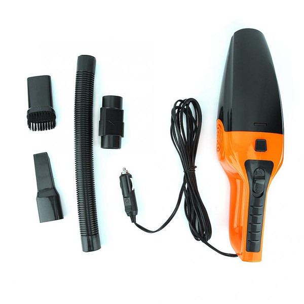 120W 3600mbar Wet&Dry Vehicle Car Handheld Vacuum Cleaner Black Orange Portable