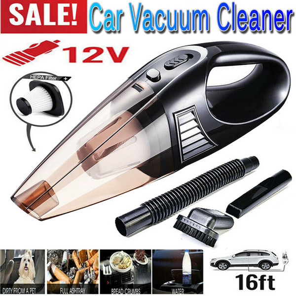120W 12V Portable Car Vacuum Cleaner Handheld Mini Super Suction Vaccum Cleaner