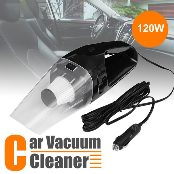 12V 120W Car Vacuum Cleaner High Power Wet Dry Dual-Use Handheld Portable Vacuum Hoover Cleaner Great Vent for Home/Auto
