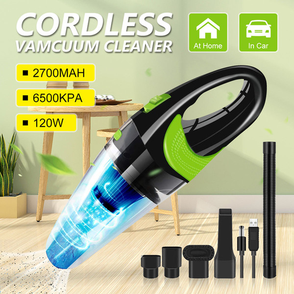 Portable Wireless Car Vacuum Cleaner USB Charging Handheld Vacuum Cleaner Wet Dry Dual Use Vacuum Cleaner For Car Home Office