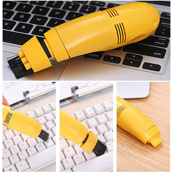 Car Vacuum Cleaner USB Car Interior Air Vent Dust Cleaning Tool Brush Kit For PC Laptop Keyboard Dust Cleaner