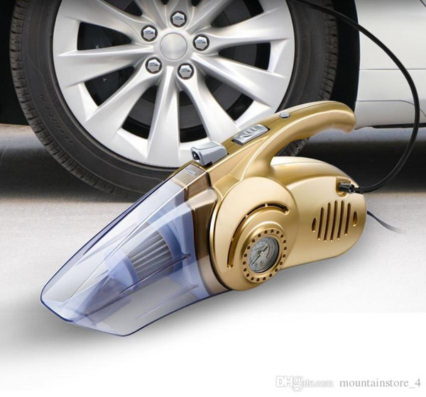 Top 4 in 1 Multi-function Wet And Dry Dual Use Car Vacuum Cleaner Tire Inflator Pump Auto Air Compressor with LED Light