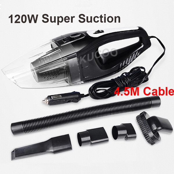 Wholesale-Auto Accessories Portable 120W 12V Car Vacuum Cleaner Handheld Mini Super Suction Wet And Dry Dual Use Vaccum Cleaner For Car
