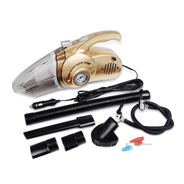 Auto Car Vacuum Cleaner Air Pump Tire Tyre Air Pressure Tester With Lighting wet dry 4 in 1 cigarette lighter Dc12V 96W Portable