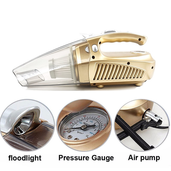 Multi-function Portable Car Vacuum Cleaner 12V 120W Wet and Aspirador Pressure Pneumatic Lighting Tire inflatable Pump