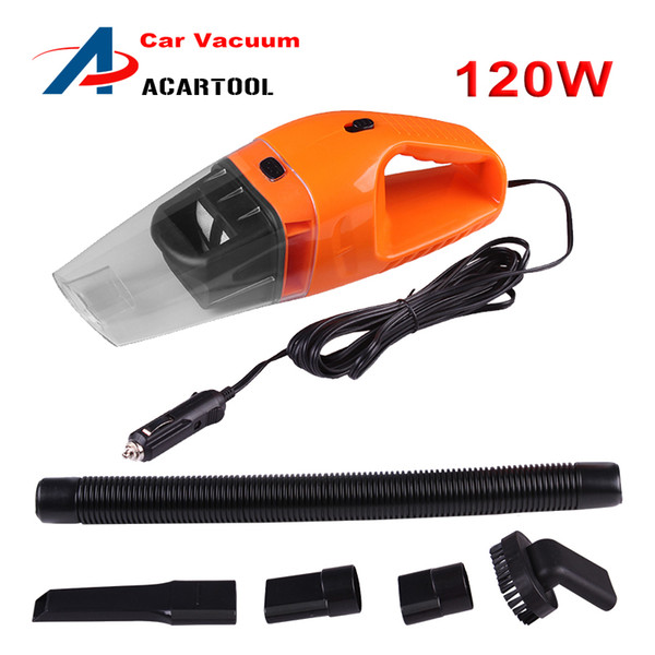 2016 new multifunctional portable car vacuum cleaner Wet and dry vacuum cleaner 120W 12V free shipping